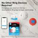 Kidde Smart Smoke Detector, Ring App Enabled for Real-Time Notifications, Wire-Free Interconnectivity, AA Battery Powered, Exp.Date: December 12 2035
