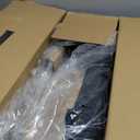 HOMLAND Foldable Rollator Walkers with Seat for Seniors, 8'' Big Wheels, 350 lb. Weight Capacity, Adjustable Handles and Seat Height, Lightweight Rolling Walker, Black