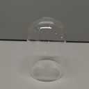 Tall Clear Glass Display Cloche, Dome Shape for Terrarium, Plants, Trinkets, Cakes, Figurines, LED Light String, Candle.