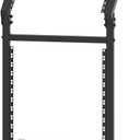 12U DJ Mixer Stand Rack Mount Rolling Stand Stage Cart Adjustable Rack Mount for Music Studio Booth Pro Audio Recording Cabinet Stage Equipment