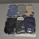 6 Pairs Kids Gloves Full Fingers Knit Gloves Children Stretchy Winter Warm Mittens for Boys (Black/Dark Grey/Light Grey/Navy/Blue/Beige)