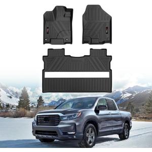 Custom for 2017-2025 2026 Honda Ridgeline Floor Mats 2 Rows All Weather TPE Protection Mats (for 2017-2026 Honda Ridgeline Accessories)
