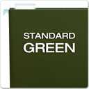 Pendaflex Recycled Hanging File Folders, 25 Pack, Green, Legal Size (8.5" x 14"), 5 Tab Positions, Includes Tabs and Inserts, Eco-Friendly Hanging Files for Office and Document Organization