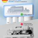 Ecoviva 1000GPD UnderSink Reverse Osmosis System, German Design, NSF/ANSI 58 61 372 Tankless 9-Stage 3:1 Pure to Drain, 10 Years Robust Alkaline RO Water Filtration, Fully Sealed
