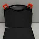 Small Hard Carrying Case with Pluck Foam Interior for Pistol, GoPro, Camera, and More - Outer Size 9 x 7.7 x 2.2 Inches, Black