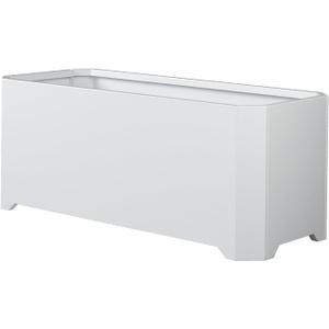Metal Rectangular Planter Box 32"L x 15"W x 15"H Large White Planters