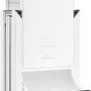 HARDLIGHT Aluminum Frame Doggie Door - Up to 30 LBS, Double Soft Flaps with Magnetic Closure, Adjustable Telescoping Tunnel Doggy Door with 2 Sliding Panels, Easy Install, Snow White, Medium