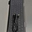 Bluetooth Keyboard for Mac, SKM64-2 Rechargeable Slim Wireless Keyboard, 3 Multi-Device Connection, Compatible for Mac, MacBook Pro/Air, iPad, iPhone, Black Gray