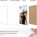Heimlove 8x10 Picture Frame Set of 5,Photo Frames Display Pictures 8"x10",White Picture Frames 8x10 Wall Gallery Collage Wall Mount or Tabletop Display for Certificate Document
