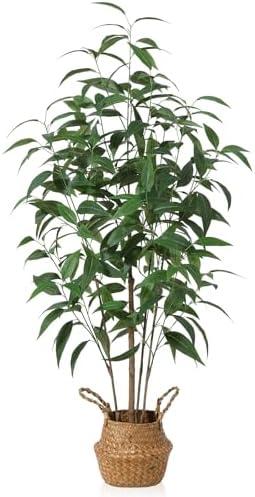 Amazon.com: Ferrgoal Artificial Eucalyptus Tree,4Ft Tree Fake Plant in Pot for Home and Office Decor,Potted Faux Plants Tall Artificial Trees for Indoor, Outdoor : Home & Kitchen
