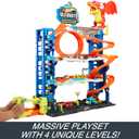 Hot Wheels City Ultimate Garage Track Set with 2 Die-Cast Toy Cars & Car-Eating Dragon, Stores 50+ Vehicles, 4 Levels, Large