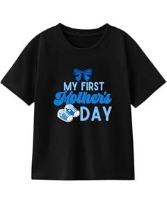 Habudda Baby Mother's Day T-Shirt Infant Bodysuit My 1st Mothers Day Baby Boy Girl Outfit Newborn Onesize Sleeve Tee, 0-2T, Soft Cotton