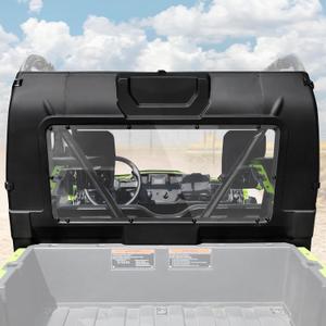 Rear Windshield for Honda Pioneer 520 2021-2025 / Pioneer 500 2015-2023 Accessories, Full Edge Coverage Rear Window Back Windscreen
