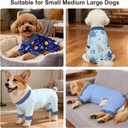 Bienbee Dog Pajamas, 4 Pack Adjustable Onesies for Large Dogs 3XL