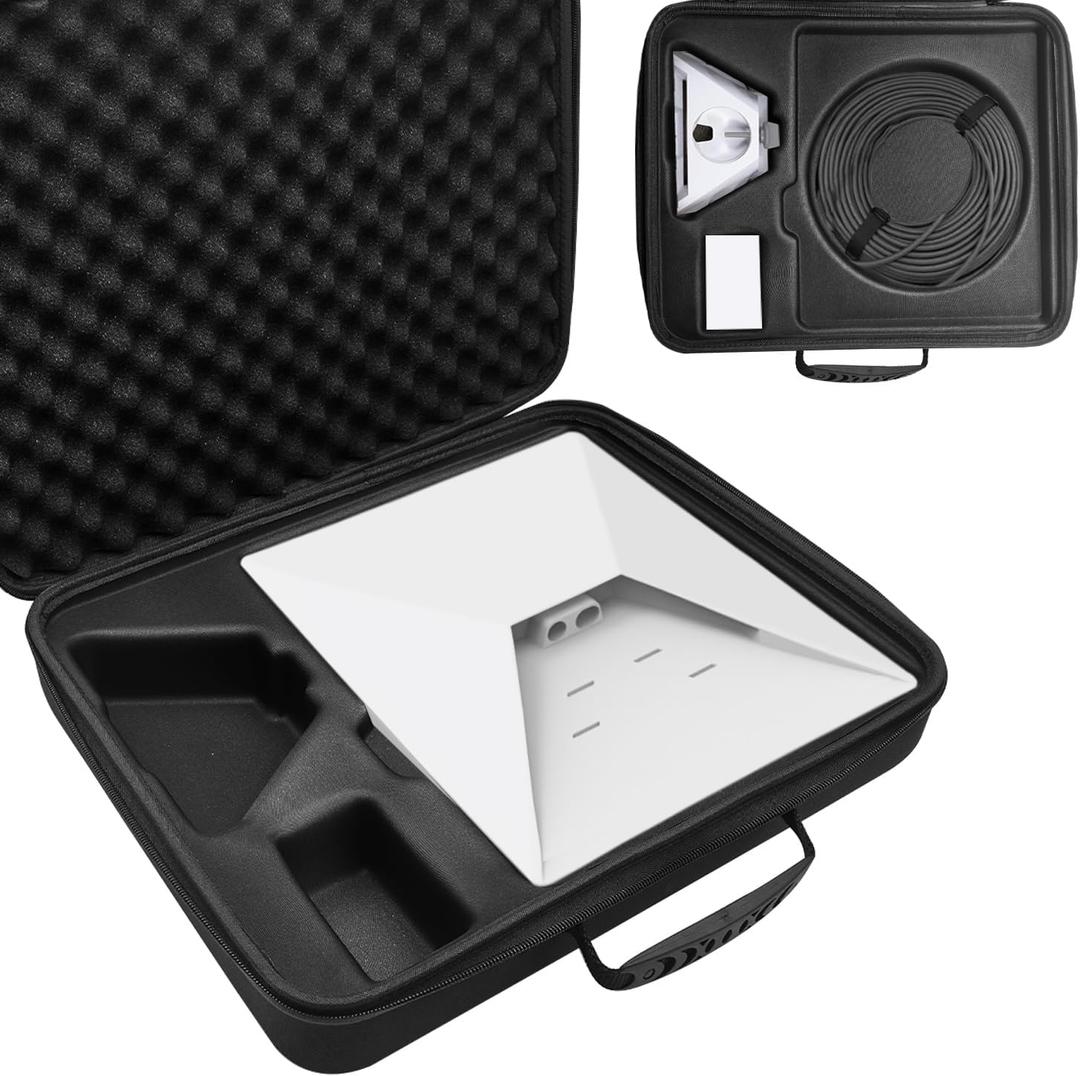 Starlink Mini Waterproof Travel Case, Hard Shell Portable Storage Case with Anti-Collision Foam Inside, Easy to Travel and Carry (Black)