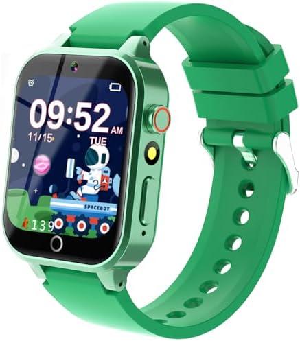 Kids Smart Watch Boys Gift for Age 6-10, 26 Games Touch Screen HD Video Music Player Learning Cards Audiostory Pedometer Educational Toys Birthday Gifts for Girls Ages 4 5 6 7 8 (The Watch Screen Is Scratched)