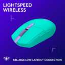 Logitech G305 Lightspeed Wireless Gaming Mouse, Hero Sensor, 12,000 DPI, Lightweight, 6 Programmable Buttons, 250h Battery, On-Board Memory, Compatible with PC, Mac - Mint