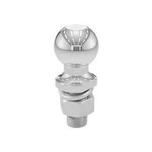 CURT 40004 Chrome Trailer Hitch Ball, 6,000 lbs, 2-Inch Diameter, 1 x 2-1/8-Inch Shank