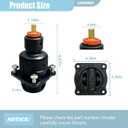 GP800881 Pressure Balance Cartridge Replacement for Kohler K-8304 Pressure Balance Valve,One-piece Design,Black