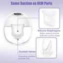 8pcs Duckbill Valves and 4pcs Silicone Diaphragms Compatible with Lansinoh Discreet Duo, eufy E10 S1 S1 Pro,NCVI Nuliie NICEGREEN Life S32 Breast Pump Replacement Parts, S32 Breast Pump Accessories