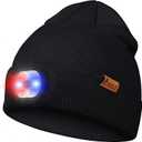 LED Beanie Hat with Light, USB Rechargeable Beanie for Men & Women  Great Gift for Dad, Husband, Him, Stocking Stuffer (Black)
