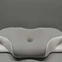 Cervical Neck Pillow for Pain Relief, Ergonomic Contour Pillow for Sleeping, 2 Heights Cooling Pillow for Neck and Shoulder Support, Memory Foam Orthopedic Pillow for Side Back Stomach Sleepers (Dark Grey)