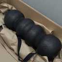 Rollga Foam Roller PRO - High Density Foam Roller for Back Pain Relief, Deep Tissue Massage & Muscle Recovery. Physical Therapy Exercise Tool for Neck, Back, Legs, & Feet. Yoga & Pilates Roller (Black)