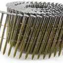 B&C Eagle A3X120HDRC Round Head 3-Inch x .120 x 15 Degree Hot Dip Galvanized Ring Shank Wire Collated Coil Framing Nails (250 per box)