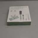 Bottle Brush Set -Baby Travel Essential-6 in 1 Bottle Cleaner Kit with Silicone Bottle Brush,Nipple Cleaner Brush,Straw Brush,Soap Dispenser,Storage Box,Bottle Drying Rack for Home and Travel(Green)