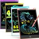TECJOE 4 Pack LCD Writing Tablet, 8.5 Inch Colorful Drawing Board, Kids Travel Games Activity Learning Toys, Birthday Gifts for 3-8 Year Old Boys Girls Toddlers Preschooler (Blue & Pink & Yellow & Purple)