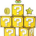 Seozio 6PCS Big Question Party Boxes, Question Boxes and 6 Set Centerpieces for Kids Boys Girls Birthday Party Decorations,Christmas Halloween Classroom Supplies Favors.(11.8 x 11.8 Inch)