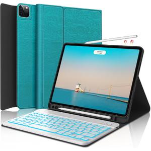 iPad Air 11 inch Case with Keyboard (M2) 2024, Detachable Bluetooth Keyboard, 7 Colors Backlit, Smart Protection Cover with Pencil Holder for Air 5th/4th 10.9 & iPad Pro 11 4th/3rd/2nd/1st Gen Green iPad Air 11 inch Case with Keyboard (M2) 2024, Detachable Bluetooth Keyboard, 7 Colors Backlit, Smart Protection Cover with Pencil Holder for Air 5th/4th 10.9 & iPad Pro 11 4th/3rd/2nd/1st Gen Green