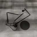 Floor Lamp for Living Room with 3 Color Temperatures Standing Lamp with Adjustable Beige Linen Lampshade Tall Lamps for Bedroom Office Classroom Dorm Room, 9W LED Bulb Included, Black