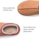 Slippers for Women Platform House Slippers Indoor and Outdoor Cozy Memory Foam Anti Slip Mini Boots (8, Chestnut)