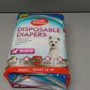 Simple Solution Female Dog Diapers  Disposable Diapers for Potty Training, Incontinence, and Heat Cycle Protection  Leak-Proof Fit for Small Dogs, 1219 Inch Waist  30 Count