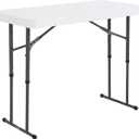 Lifetime Commercial Height Adjustable Folding Utility Table, 4-Foot