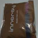INNERSY Women's Bamboo Viscose Heavy Flow Period Underwear High Waisted Leakproof Panties 3 Pack (Large, Black/Gray/Red)