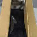 SONGMICS Velvet Hangers 30 Pack, Non-Slip Clothes Hangers with Shoulder Notches, Pants Bar, 360 Swivel Hook, Space-Saving, for Closet, Ink Black UCRF029B03