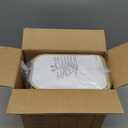 Cesun Small Bathroom Trash Can with Lid Soft Close, 5 Liter/1.3 Gallon Stainless Steel Garbage Can with Removable Inner Bucket, Step Pedal, Slim Waste Basket for Toilet, Office, Bedroom (White&Gold)