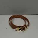 XZQTIVE Women's Leather Belts for Jeans Dress Pants Black Brown Belts for Women Ladies Waist Belts with Gold Buckle, Size: Fits Waist 31"-35"