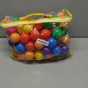Ball Pit Balls Phthalate Free BPA Free Crush Proof Plastic - 7 Bright Colors in Reusable Play Toys for Kids with Storage Bag