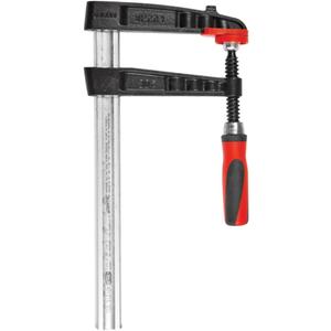 BESSEY TG5.512+2K Clamp, woodworking, F-style, 2K handle, replaceable pads, 5.5 In. x 12 In., 1320 lb