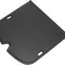 Cast Iron Griddle for Weber Traveler Portable Gas Grill, Grill Griddle Replacement Part for Weber Traveler Grill 9010001 Black