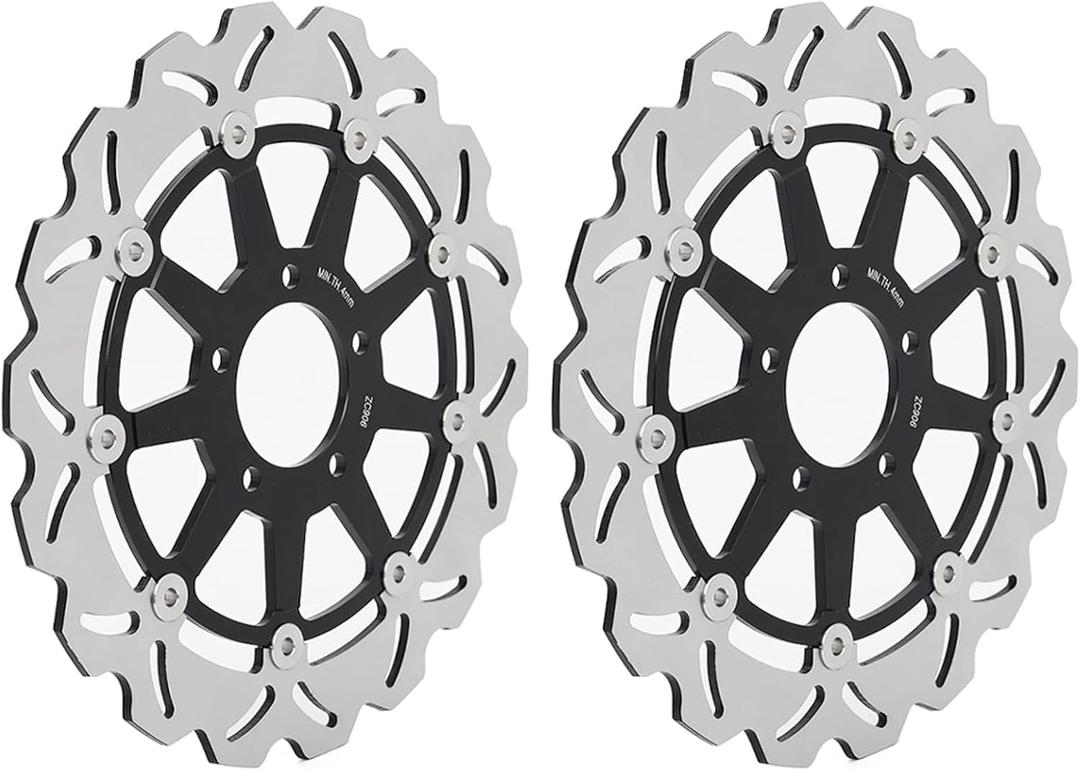 Hayabusa GSX1300R 1999-2007 Front Brake Disc Rotors for Suzuki GSXR 600 750 1997-2003 GSXR1000 2001 2002 TL1000R TL1000S 98-01 GSX 1400 2001-2008 (Black)