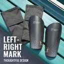 Northdeer Soccer Shin Guards for Kids Adults. Sleeves with Optimized Insert Pocket - Protective Soccer for Boys Girls Men, M