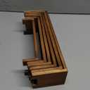 Large Wooden Tiered Riser Stand for Vendor Booth Events, Stackable Cupcake & Dessert Display, Farmhouse Decor Table Set, Food Display Items for Party (12-11.2-10.4-9.6IN),