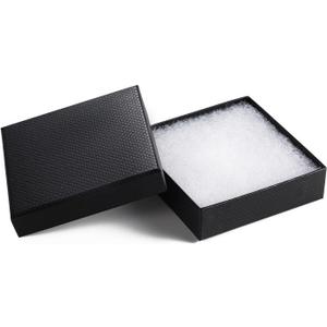 GEFTOL Jewelry Gift Boxes 96 Pack 3.5x3.5x1 Inch Cardboard Jewelry Boxes,Small Gift Boxes for Jewelry Earrings Necklaces Handmade Bangles Bracelets(Black)