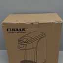 CHULUX Mini Single Serve Coffee Maker for K Cup Capsule, Tiny Small Size Coffee Machine for One Person Travel, RV, Truck and Home, Black