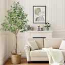 Artificial Olive Tree Indoor, ANTING 6FT Tall Faux Olive Tree with Natural Wood Trunk & Lifelike Fruits, Fake Silk Plant with Pot, Artificial Trees for Modern Home |Office |Living Room |Office Decor