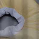 ANWA Adjustable Cat Cone Collar Soft, Cute Cat Donut Collar After Surgery, Kitten Recovery Cones to Stop Licking (Medium, Orange)